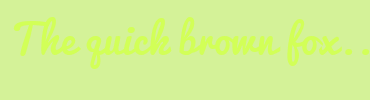 Image with Font Color D2FF57 and Background Color D4F298